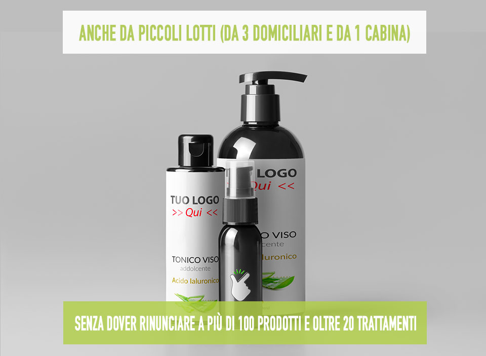 produzione cosmetici conto terzi in piccoli lotti